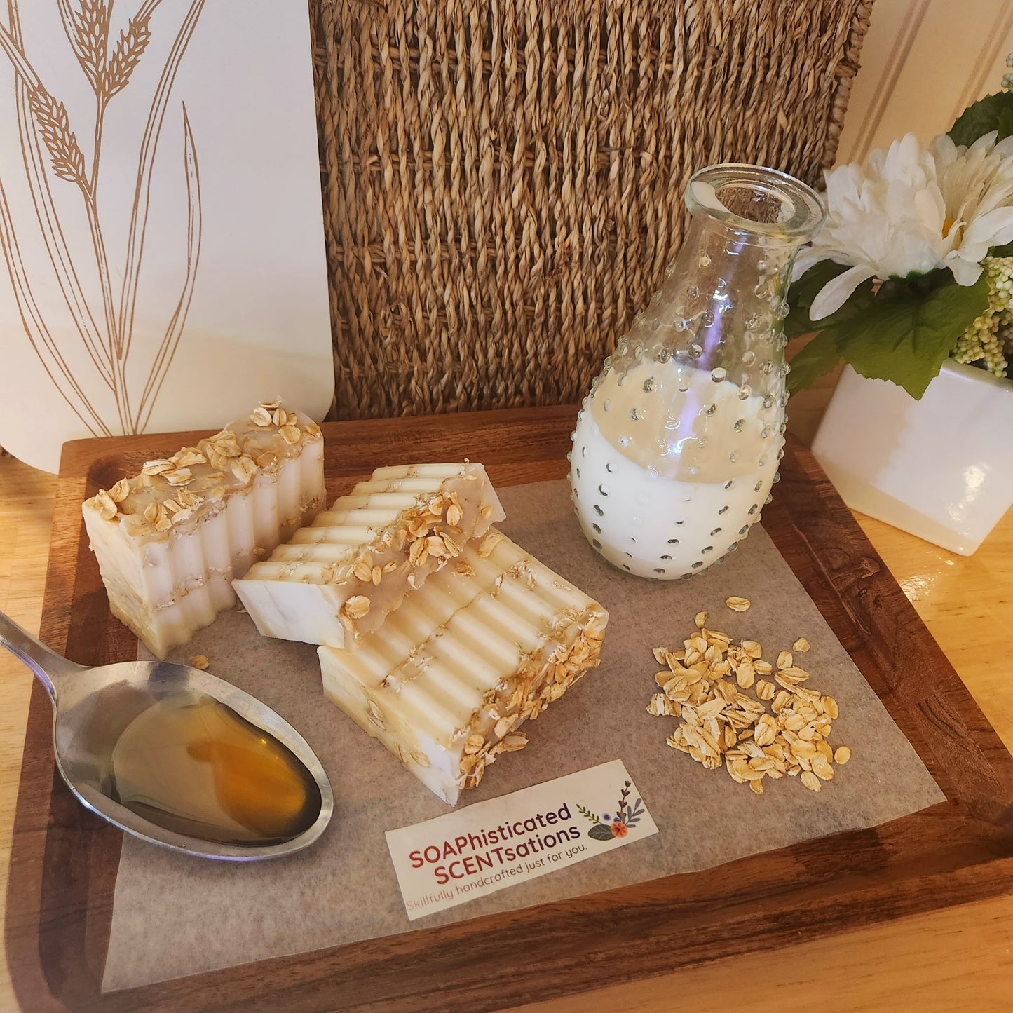 Goat Milk, Honey, & Oatmeal Soap Bar