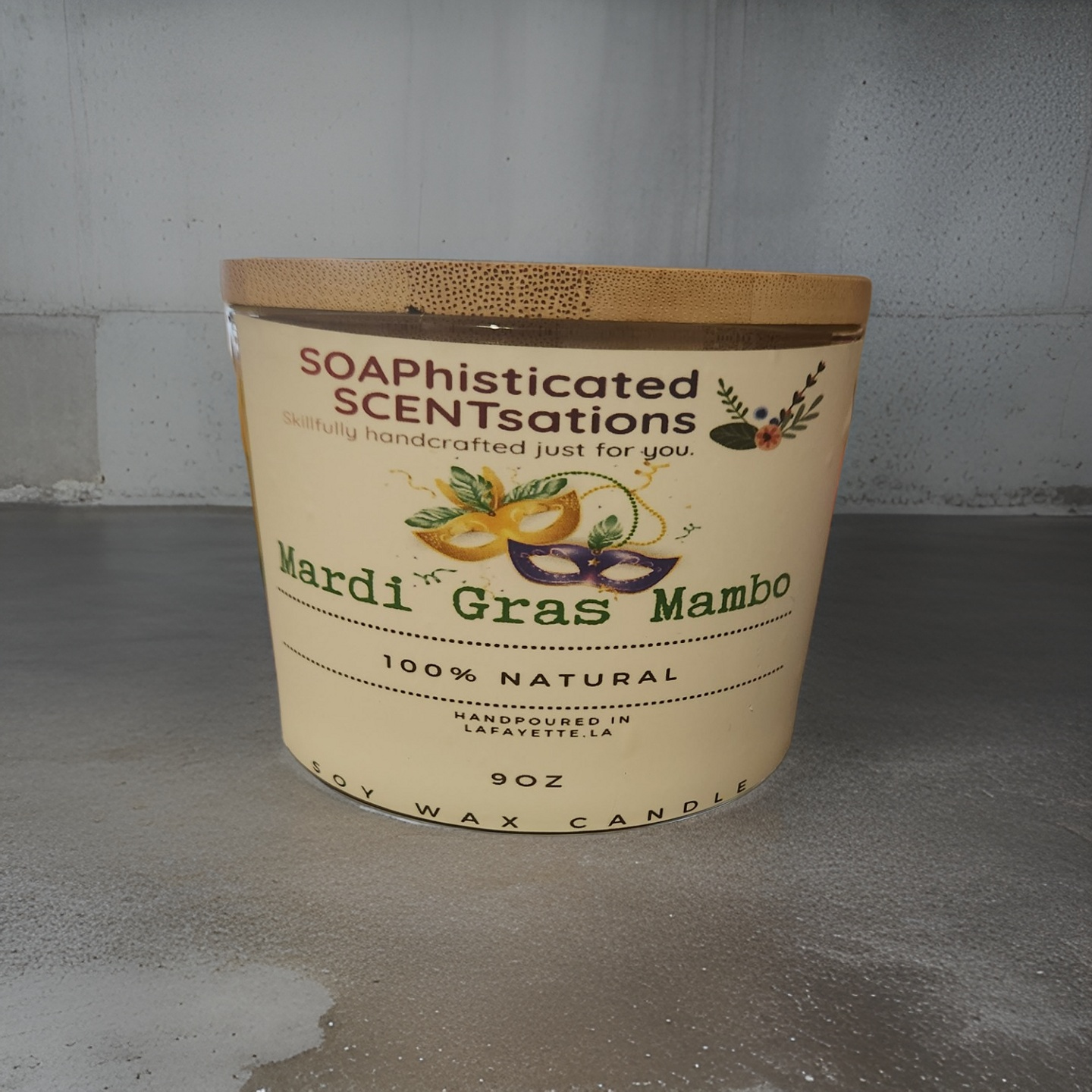 Mardi Gras Mambo Candle