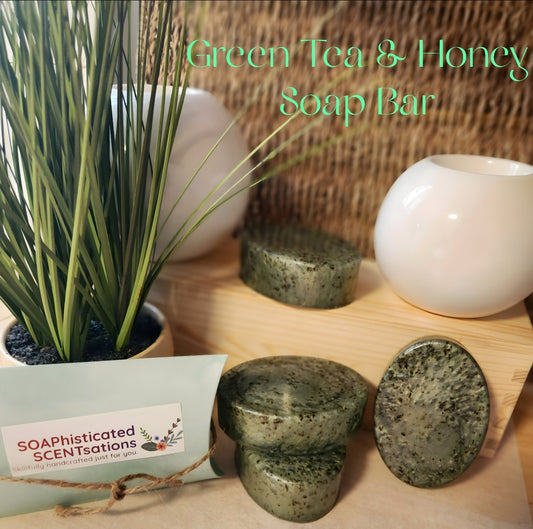 Exfoliating Green Tea & Honey Soap Bar