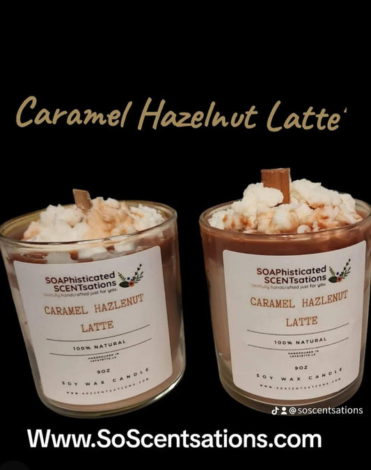 Caramel Hazelnut latte Scented Candle